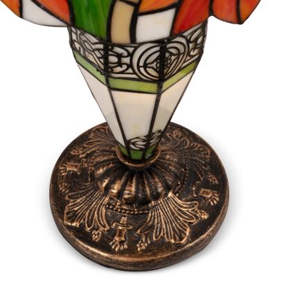 Brilagi - lampada da tavolo Tiffany a vetri colorati SUNFLOWER 1xE27/60W/230V + 1xE14/40W