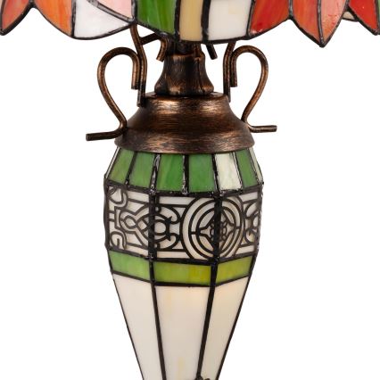 Brilagi - lampada da tavolo Tiffany a vetri colorati SUNFLOWER 1xE27/60W/230V + 1xE14/40W