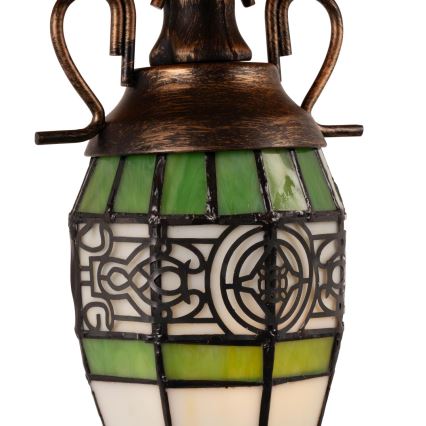 Brilagi - lampada da tavolo Tiffany a vetri colorati SUNFLOWER 1xE27/60W/230V + 1xE14/40W