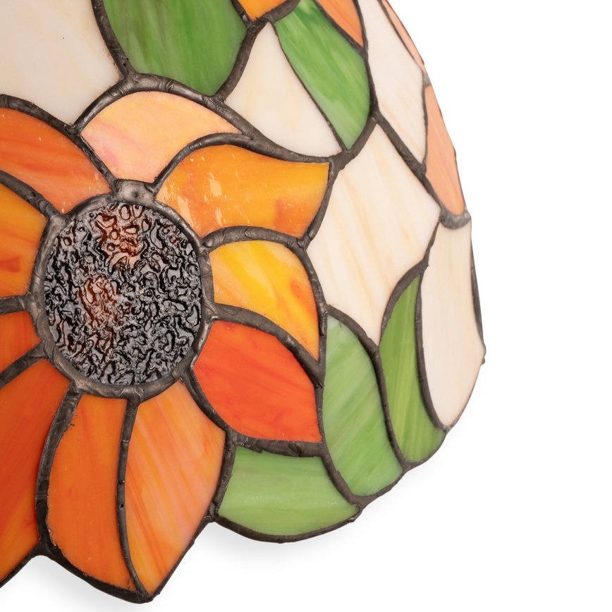 Brilagi - Lampada da tavolo Tiffany a vetri colorati SUNFLOWER 2xE27/60W/230V