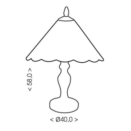Brilagi - Lampada da tavolo Tiffany FOLIA in vetro colorato, 2xE27/60W/230V