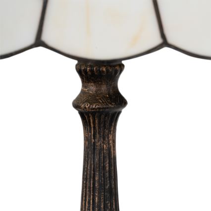 Brilagi - Lampada da tavolo Tiffany FOLIA in vetro colorato, 2xE27/60W/230V