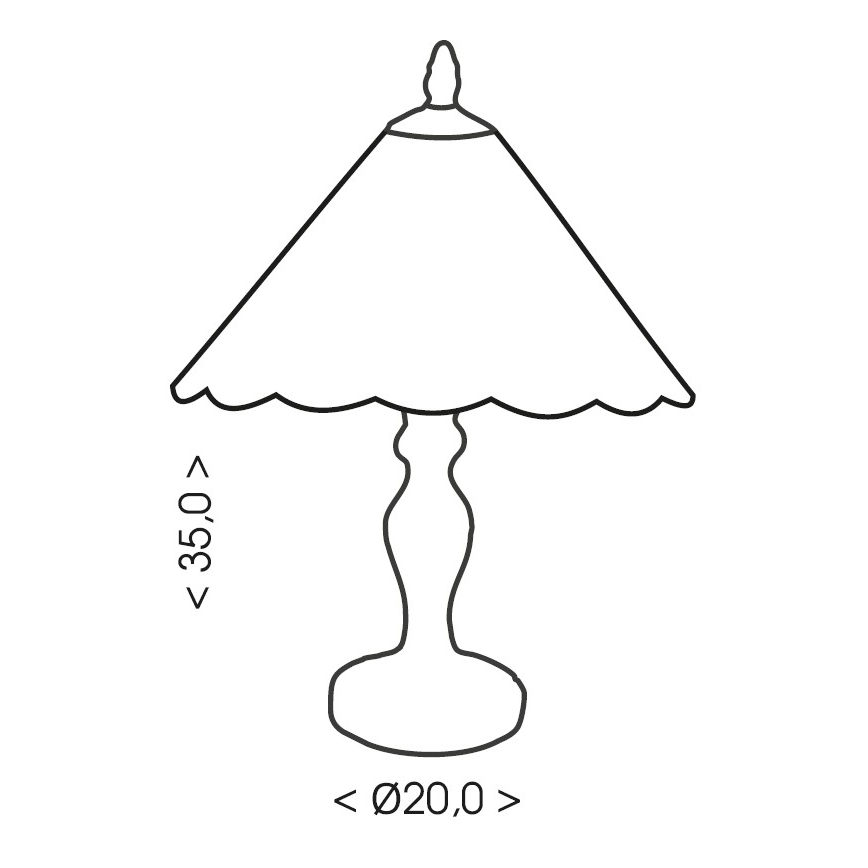 Brilagi - Lampada da tavolo Tiffany in vetro colorato FOLIA 1xE27/60W/230V
