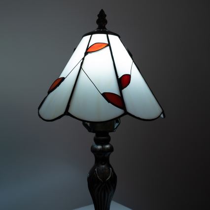 Brilagi - Lampada da tavolo Tiffany in vetro colorato FOLIA 1xE27/60W/230V