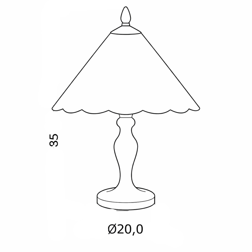 Brilagi - Lampada da tavolo Tiffany in vetro colorato FOLIA 1xE27/60W/230V