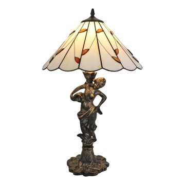 Brilagi - Lampada da tavolo Tiffany in vetro colorato FOLIA 1xE27/60W/230V