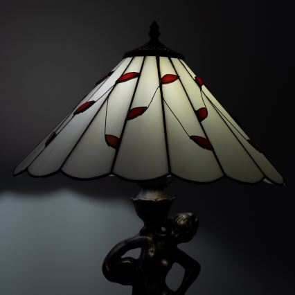 Brilagi - Lampada da tavolo Tiffany in vetro colorato FOLIA 1xE27/60W/230V