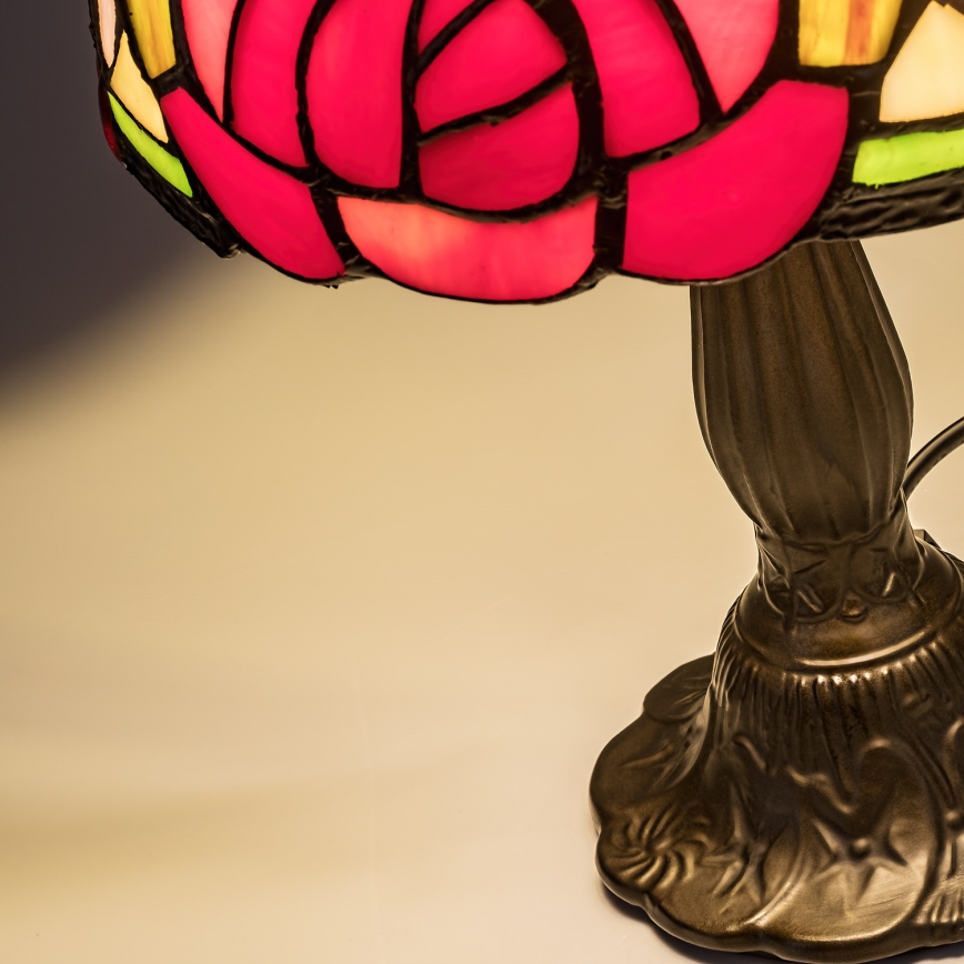 Brilagi - Lampada da tavolo Tiffany in vetro colorato GARLAN 1xE14/40W/230V