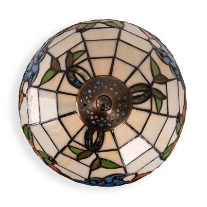 Brilagi - Lampada da tavolo Tiffany in vetro colorato JUNGLE 1xE27/60W/230V + 1xE14/40W