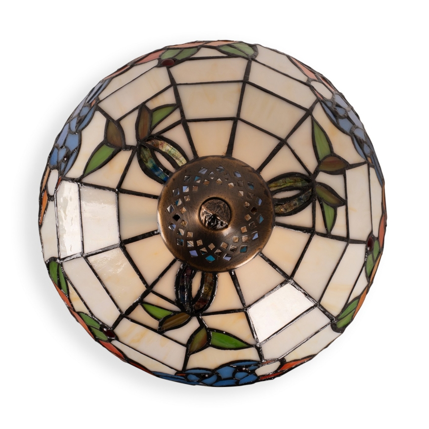 Brilagi - Lampada da tavolo Tiffany in vetro colorato JUNGLE 1xE27/60W/230V + 1xE14/40W