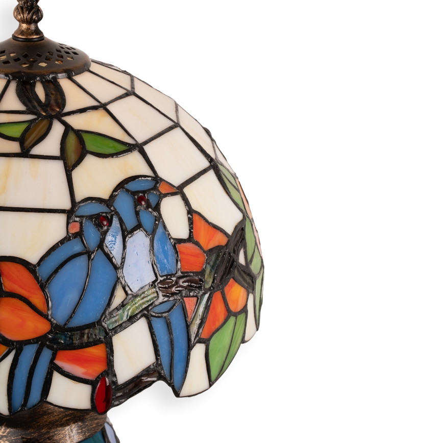 Brilagi - Lampada da tavolo Tiffany in vetro colorato JUNGLE 1xE27/60W/230V + 1xE14/40W