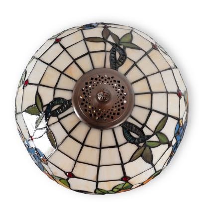 Brilagi - Lampada da tavolo Tiffany in vetro colorato JUNGLE 1xE27/60W/230V
