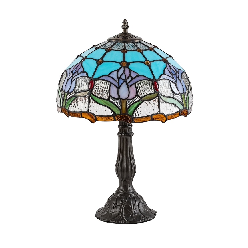 Brilagi - Lampada da tavolo Tiffany in vetro colorato LORAS 1xE27/40W/230V