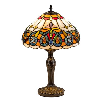 Brilagi - Lampada da tavolo Tiffany in vetro colorato LUISA 1xE27/40W/230V