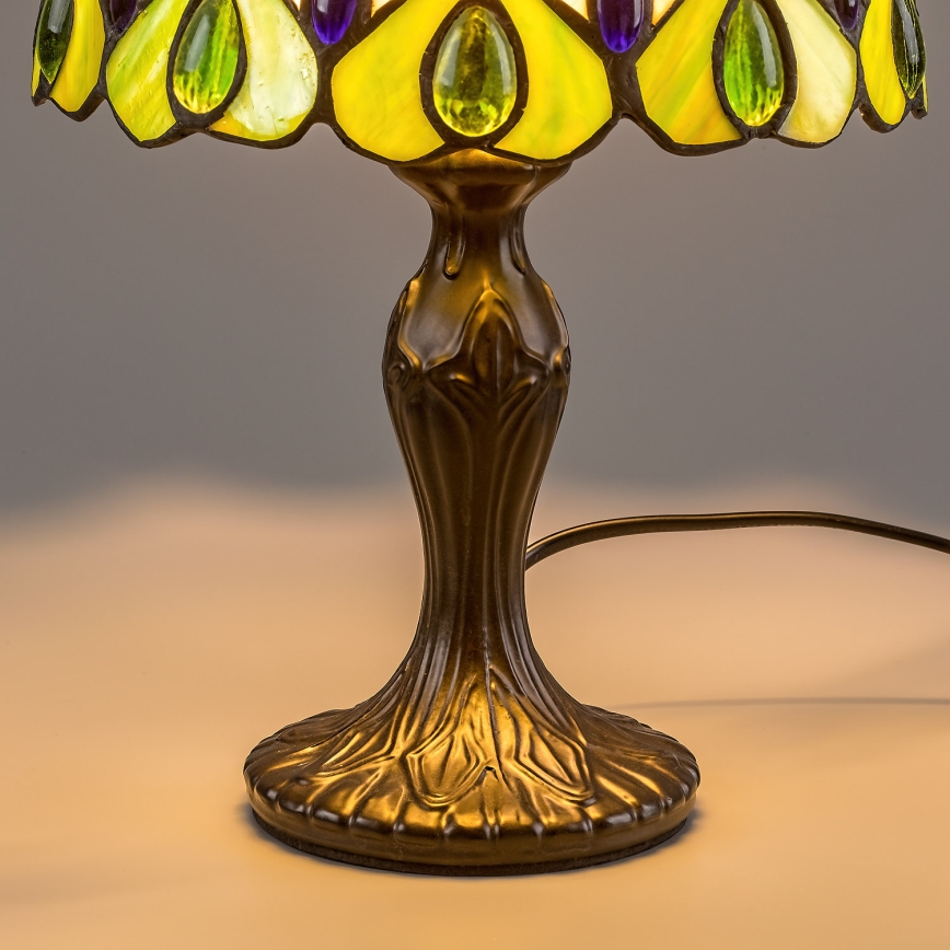 Brilagi - Lampada da tavolo Tiffany in vetro colorato MARGARET 1xE14/40W/230V