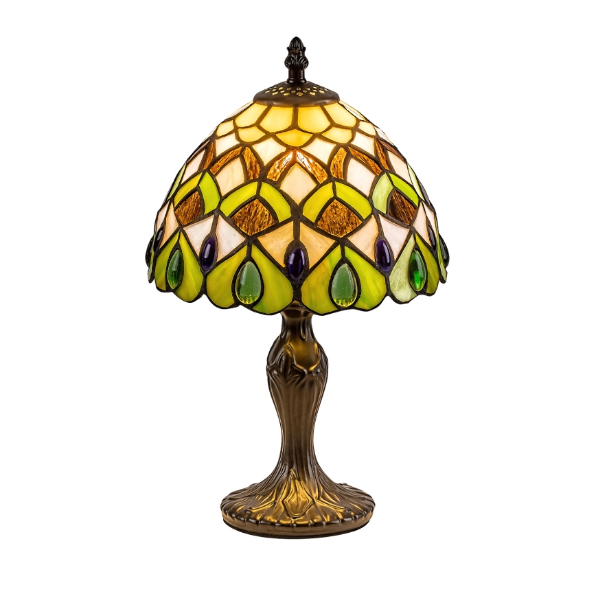 Brilagi - Lampada da tavolo Tiffany in vetro colorato MARGARET 1xE14/40W/230V