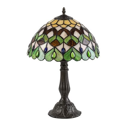 Brilagi - lampada da tavolo Tiffany in vetro colorato MARGARET 1xE27/40W/230V