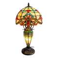 Brilagi - Lampada da tavolo Tiffany in vetro colorato MIRABELLA 1xE27/60W/230V + 1xE14/40W