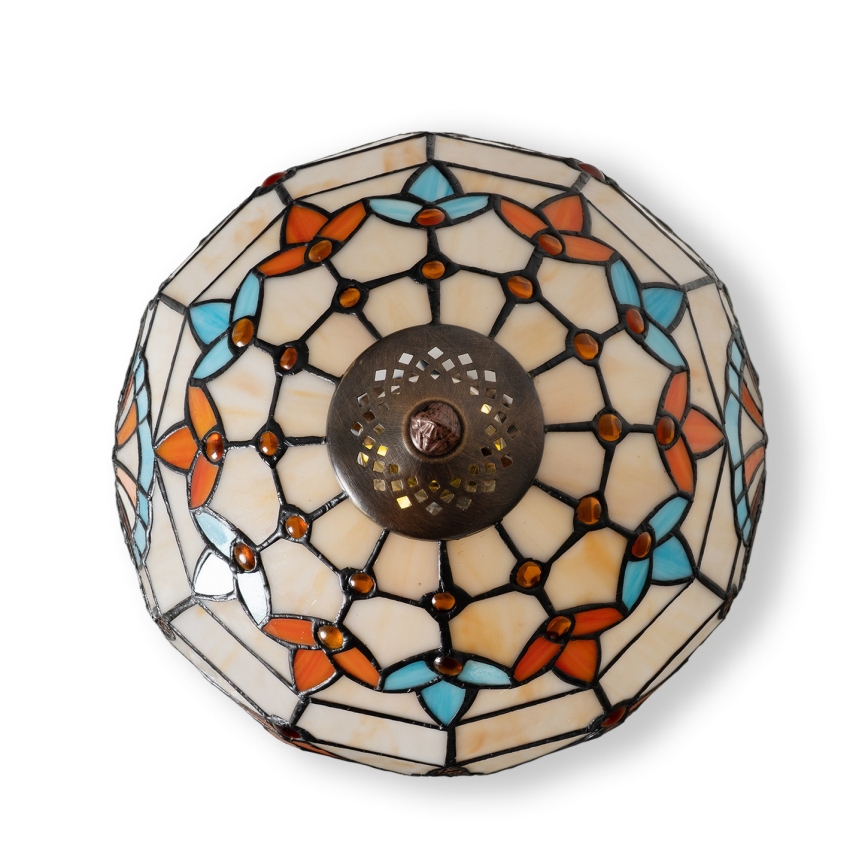 Brilagi - Lampada da tavolo Tiffany in vetro colorato MIRABELLA 1xE27/60W/230V