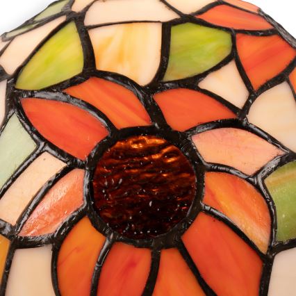 Brilagi - Lampada da tavolo Tiffany in vetro colorato SUNFLOWER 1xE27/60W/230V