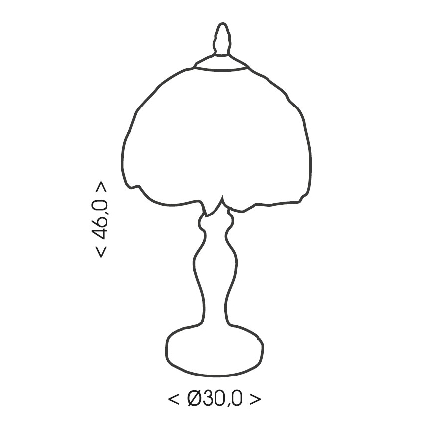 Brilagi - Lampada da tavolo Tiffany in vetro colorato SUNFLOWER 1xE27/60W/230V