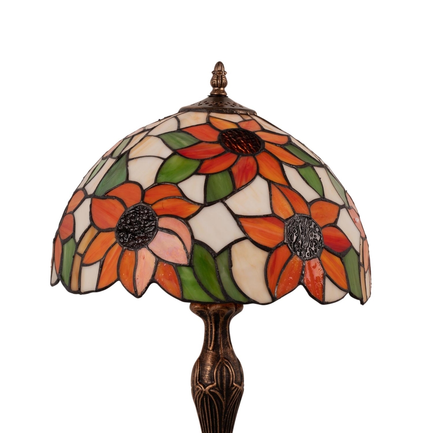 Brilagi - Lampada da tavolo Tiffany in vetro colorato SUNFLOWER 1xE27/60W/230V