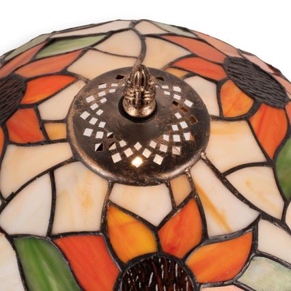 Brilagi - Lampada da tavolo Tiffany in vetro colorato SUNFLOWER 1xE27/60W/230V