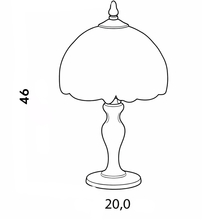 Brilagi - Lampada da tavolo Tiffany in vetro colorato SUNFLOWER 1xE27/60W/230V