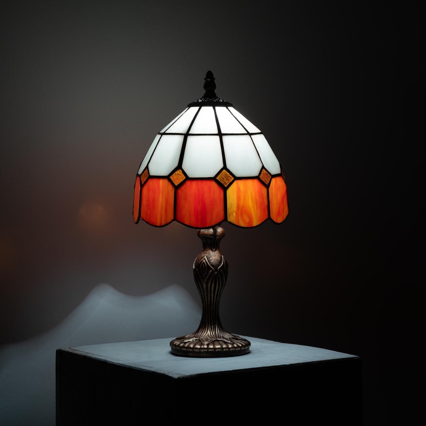 Brilagi - Lampada da tavolo Tiffany SIENNA con paralume in vetro colorato 1xE27/60W/230V