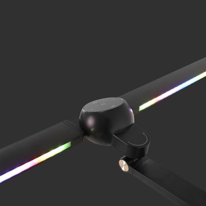 Brilagi - Lampada da tavolo dimmerabile a sfioramento con morsetto RGBTW VARIO LED/18W/230V 3000-6500K CRI 96 nera