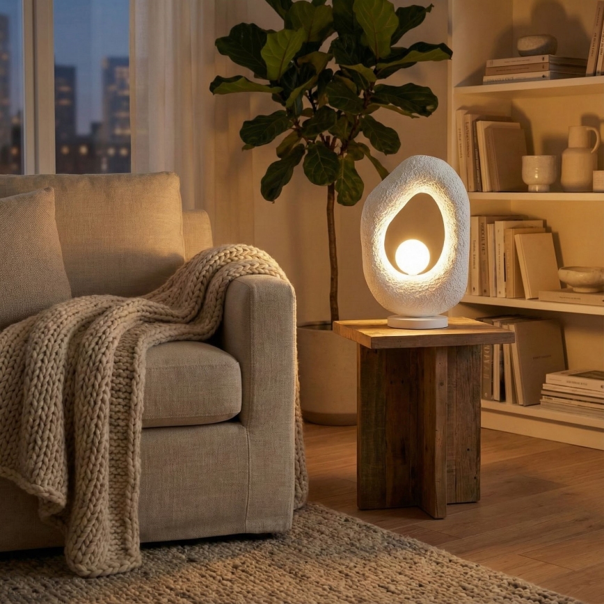 Brilagi - Lampada da tavolo WABI SABI 1xG9/8W/230V bianca