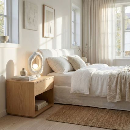 Brilagi - Lampada da tavolo WABI SABI 1xG9/8W/230V bianca