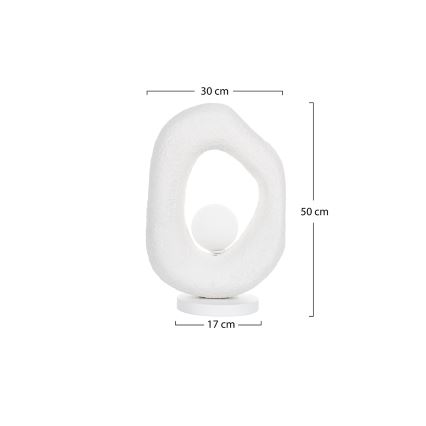 Brilagi - Lampada da tavolo WABI SABI 1xG9/8W/230V bianca