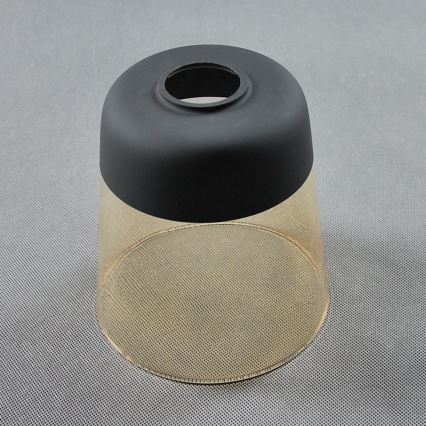 BRILAGI - Lampada da tavolo WOOD GLASS 1xE27/40W/230V marrone/nero/beige fumé