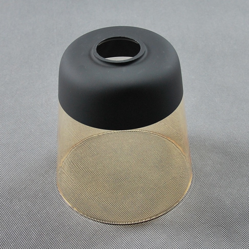 BRILAGI - Lampada da tavolo WOOD GLASS 1xE27/40W/230V marrone/nero/beige fumé