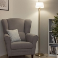 Brilagi - Lampada da terra a LED CERIA 1xE27/20W/230V Ø 25 cm bianco/oro