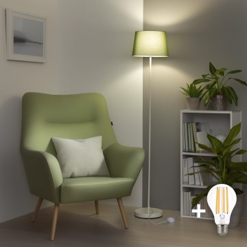 Brilagi - Lampada da terra a LED CERIA 1xE27/40W/230V Ø 30 cm verde/bianco