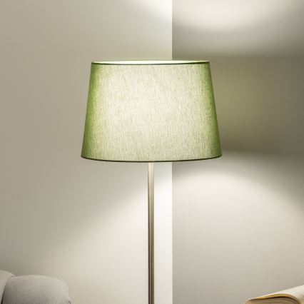 Brilagi - Lampada da terra a LED CERIA 1xE27/40W/230V Ø 30 cm verde/cromo opaco
