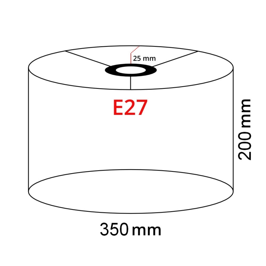 Brilagi - Lampada da terra a LED CERIA 1xE27/40W/230V Ø 35 cm beige/cromo opaco