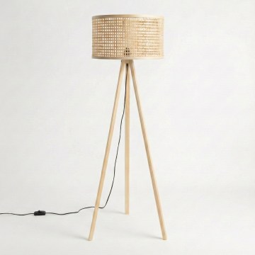 Brilagi - Lampada da terra a LED CERIA 1xE27/60W/230V Ø 40 cm beige