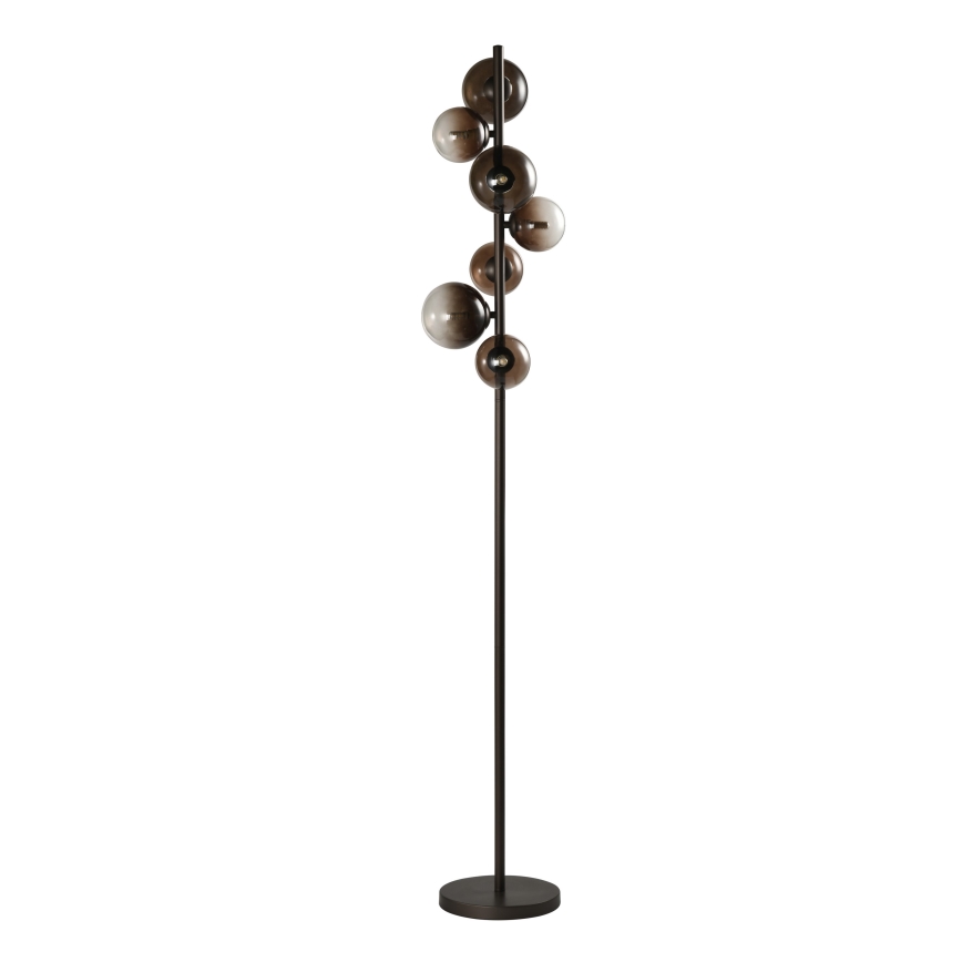 Brilagi - Lampada da terra a LED MILLA 7xG9/3W/230V marrone/marrone fumé