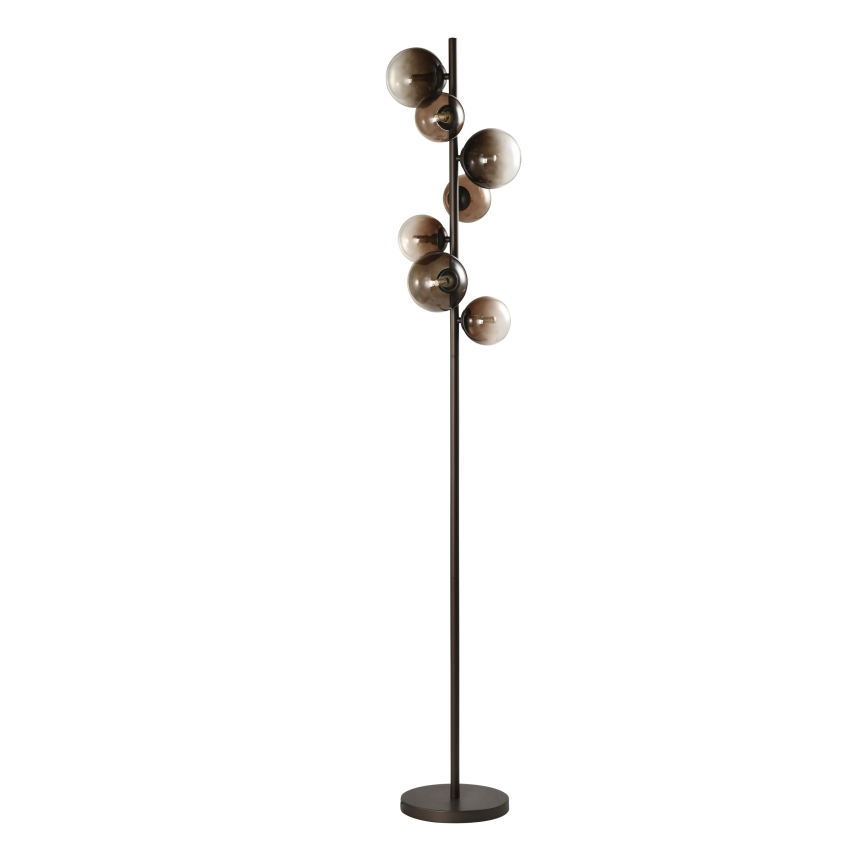 Brilagi - Lampada da terra a LED MILLA 7xG9/3W/230V marrone/marrone fumé