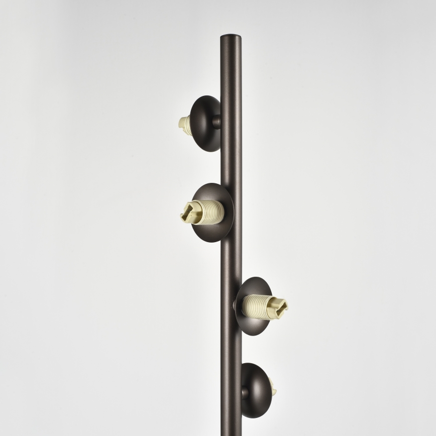 Brilagi - Lampada da terra a LED MILLA 7xG9/3W/230V marrone/marrone fumé