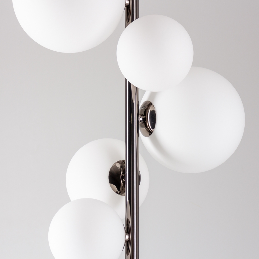 BRILAGI - Lampada da terra a LED MILLA 7xG9/3W/230V nero cromato/bianco