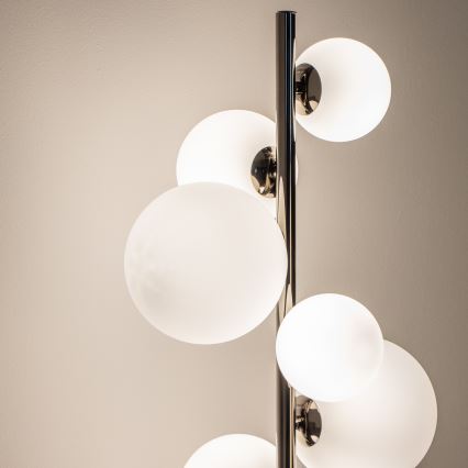 BRILAGI - Lampada da terra a LED MILLA 7xG9/3W/230V nero cromato/bianco