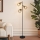 Brilagi - Lampada da terra BASKLITE 3xE14/15W/230V in legno di caucciù/nero