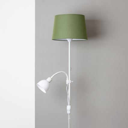 Brilagi - Lampada da terra CERIA 1xE27/100W/230V + 1xE14/25W bianca/verde
