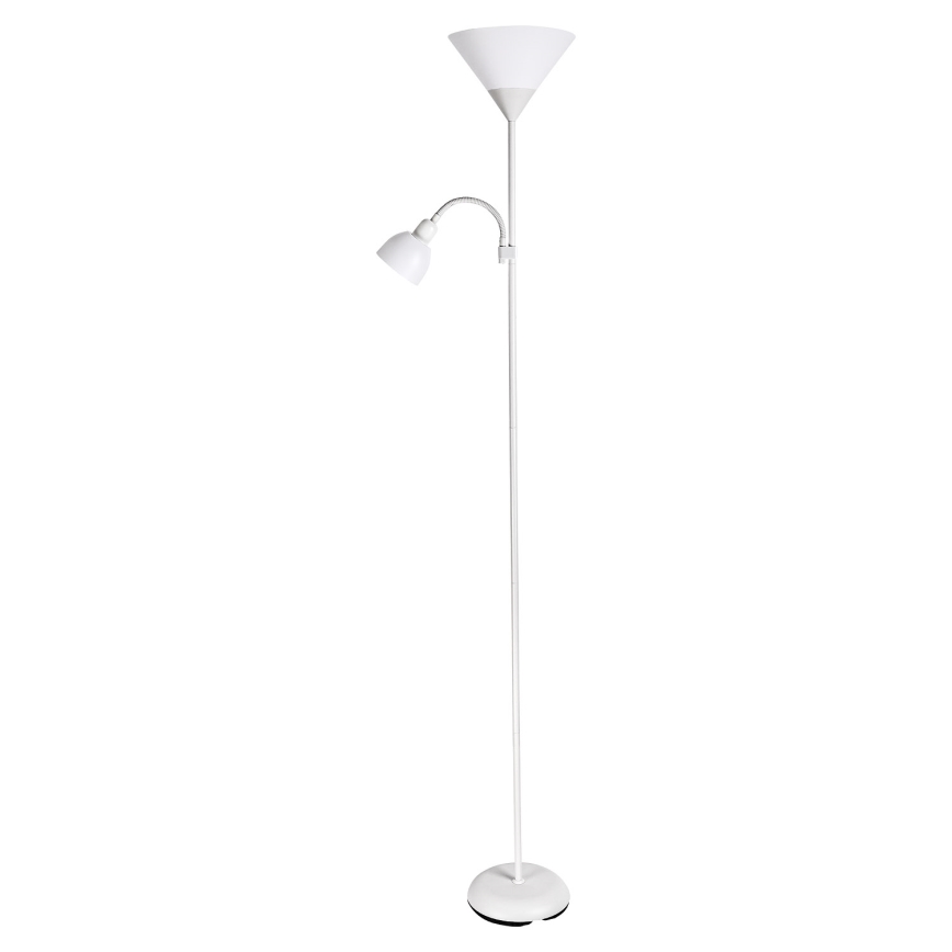 Brilagi - Lampada da terra CERIA 2 in 1 1xE27/100W/230V + 1xE14/25W bianco/nero