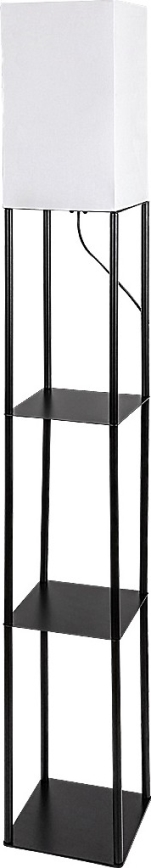 Brilagi - Lampada da terra con mensole GRADUS 1xE27/40W/230V 150 cm nero/bianco