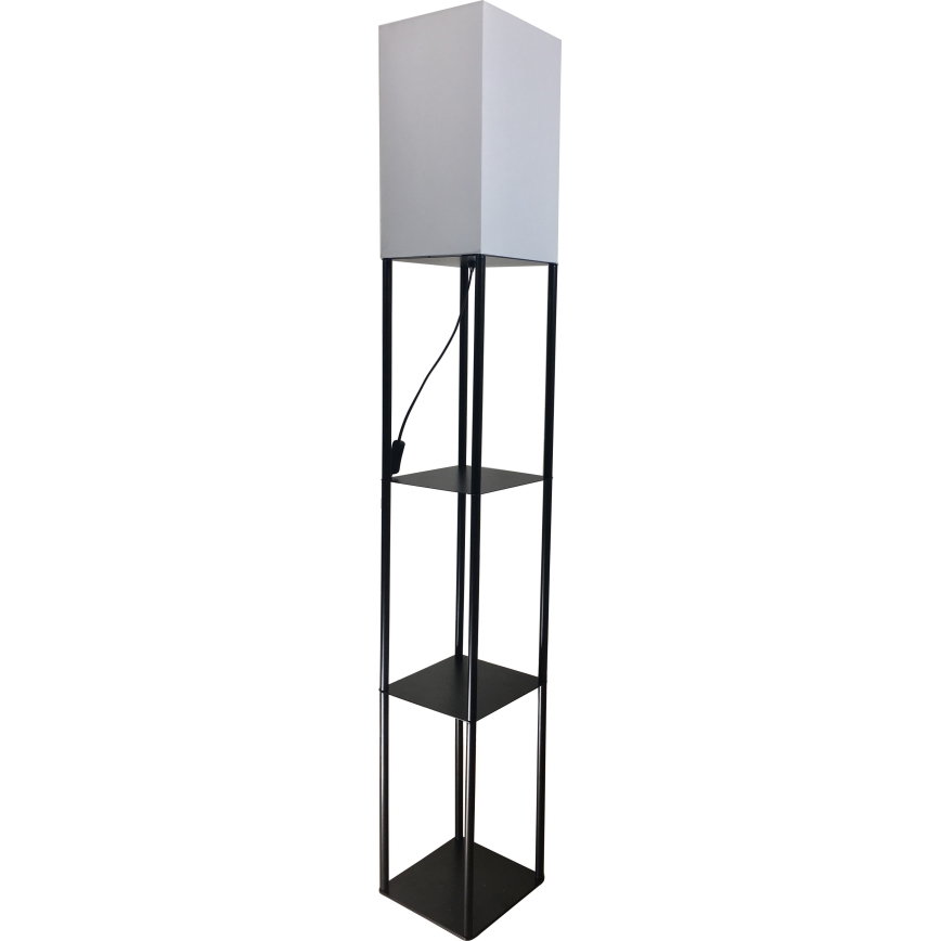 Brilagi - Lampada da terra con mensole GRADUS 1xE27/40W/230V 150 cm nero/bianco